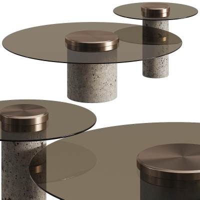 ROCHE BOBOIS CANOTIER COFFEE TABLES